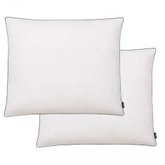 Gossi perne cu umplutura din puf/pene, 2 buc., 70 x 60 cm, alb