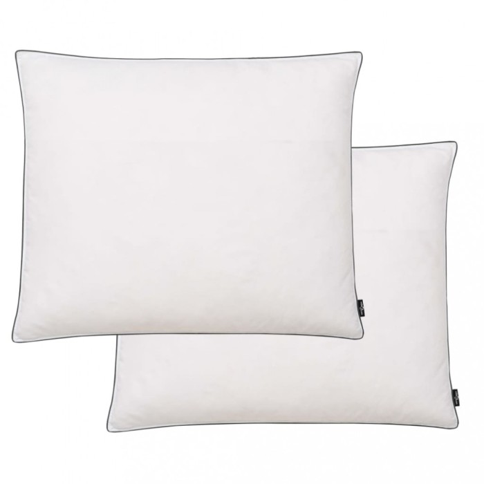 Gossi perne cu umplutura din puf/pene, 2 buc., 70 x 60 cm, alb