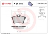BREMBO P 61 084 PRIME LINE set placute frana,frana disc