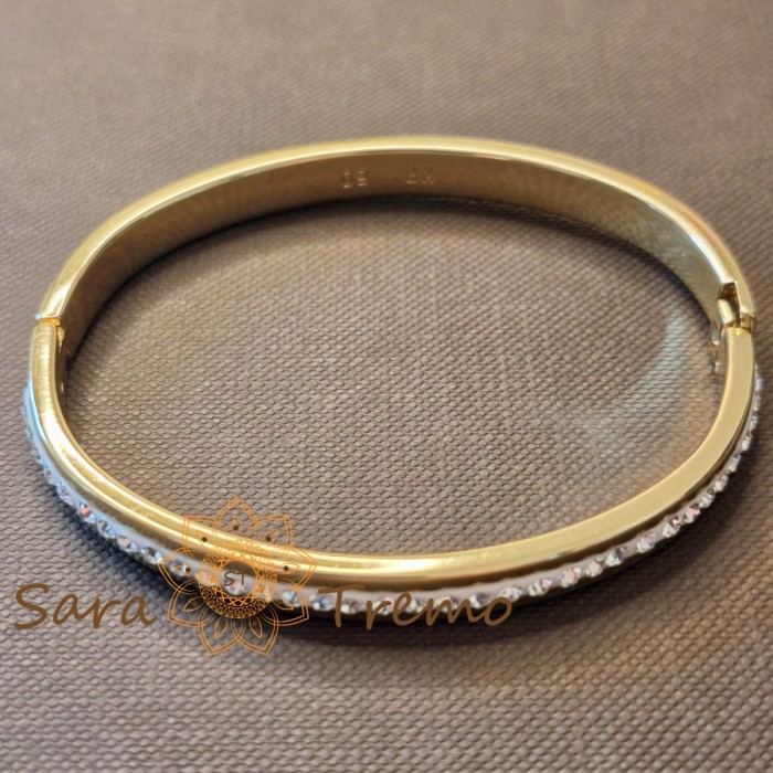 Bratara Stralucirea Tacerii , fixa, fatetata, placata aur 14K