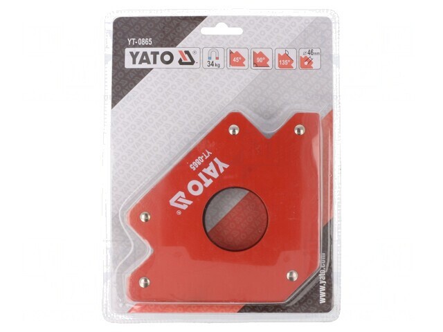 Dispozitiv Fixare Magnetic pentru Sudură 34kg 122x190x25mm