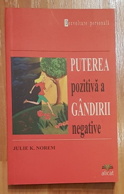 Puterea pozitiva a gandirii negative de Julie K. Norem foto