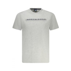 Tricou barbati, cu imprimeu cu text, Regular fit, Gri, S