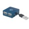 HUB mini USB 2.0 cu 4 porturi albastru 160605 Manhattan