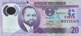 MOZAMBIC █ bancnota █ 20 Meticais █ 2011 █ P-149a █ POLIMER █ UNC █ necirculata
