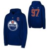 Edmonton Oilers hanorac cu glugă pentru copii Connor McDavid Flat Captains N&amp;amp;N Flc Hood - Dětsk&eacute; L (11 - 12 let)
