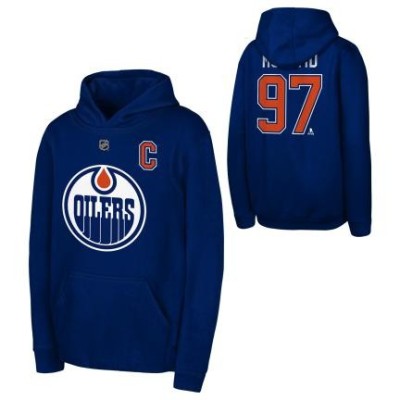 Edmonton Oilers hanorac cu glugă pentru copii Connor McDavid Flat Captains N&amp;amp;amp;N Flc Hood - Dětsk&amp;eacute; L (11 - 12 let) foto