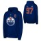 Edmonton Oilers hanorac cu glugă pentru copii Connor McDavid Flat Captains N&amp;amp;N Flc Hood - Dětsk&eacute; L (11 - 12 let)