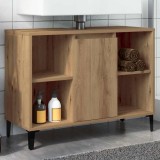vidaXL Dulap de chiuvetă stejar artizanal, 80x33x60 cm, lemn prelucrat
