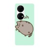 Husa compatibila cu Huawei Nova Y70 model Nah Pusheen cat, Silicon, TPU, Viceversa, Transparent, Carcasa