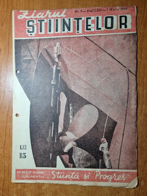 ziarul stiintelor 2 martie 1948-aero sania,plumbul un metal comun foto