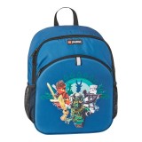 Rucsac băieți neechipat LEGO M-Line, cu buzunar frontal - design NinjaGo, Into