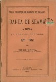 1669SPN Masa studenților rom&acirc;ni din Brașov, darea de seamă a XIV-a pe anul de gestiune 1911-1912 de Virgil Onițiu, 1912, Brașov