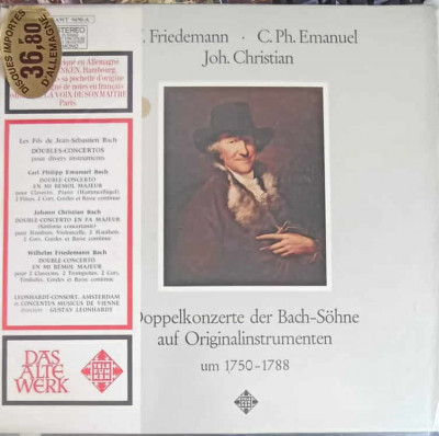 Disc vinil, LP. Doppelkonzerte Der Bach-S&amp;ouml;hne Auf Originalinstrumenten. Double Concertos By Bach&amp;#039;s Sons On-242464 foto