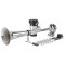 Claxon cu compresor goarna cromata 35cm sunet mono 115dB 24V