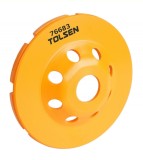 Disc diamantat cu dublu segmente pentru slefuit suprafete beton, Turbo 115 mm