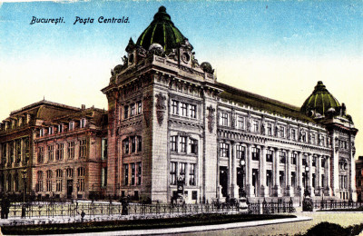 BUCURESTI POSTA CENTRALA.Necirculata 1924! foto