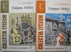 Enigma Otiliei (2 volume) &ndash; G. Calinescu (coperta putin uzata)