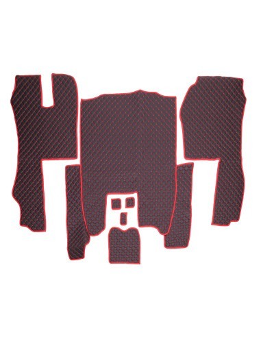 Set Covorase Piele Ecologica Truck Umbrella Pentru Scania Seria R 400-440 2014-2017,Cutie Automata, Negru