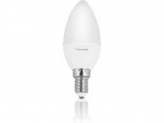 Bec LED Whitenergy 10392 C37 E14 3W 230V lumina calda foto