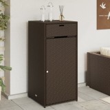 Gossi dulap depozitare de gradina, maro, 55x55x111 cm, poliratan