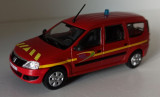 Macheta Dacia Logan MCV MK1 Facelift 2009 pompieri - IXO/Altaya 1/43
