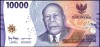Indonezia 10000 Rupiah 2022/2023, P-165, UNC, Bancnota Necirculata