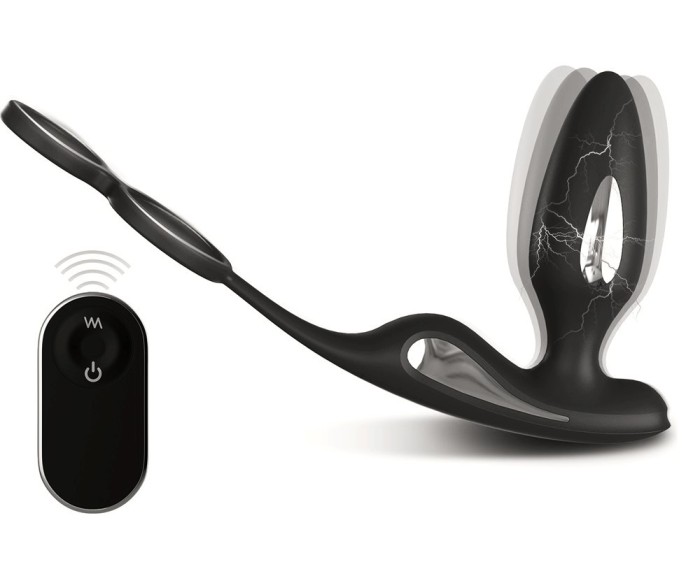 Vibrator Estim Lightning Remote Black