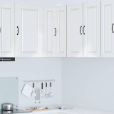 vidaXL Dulap de bucătărie Alb lucios 57 x 57 x 80 cm Lemn compozit 885429