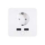 Priza Incorporabila Smart Techstar&reg; M36, Wireless 2,4GHz, Smart Home, Google Home. Amazon Echo, Alexa