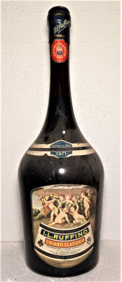 RARITATE MAGNUM CHIANTI CLASSICOMISURA CHIANTIGIANA L 1,75 gr 12,5RECOLTARE 1971 foto