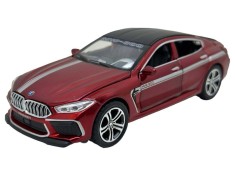 Macheta metal BMW Manhart MHB 800 scara 1:32 visiniu - cu lumini, sunete, usi si capota care se deschid