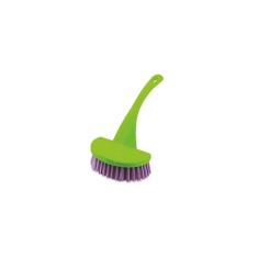 Perie din plastic pentru curatat lavoar + WC, verde, Y434