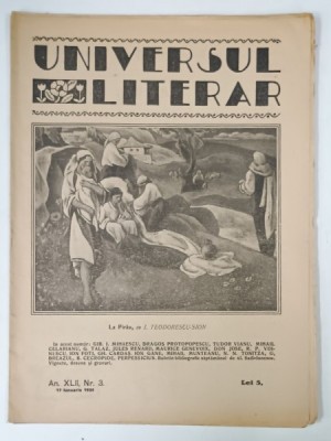 UNIVERSUL LITERAR , No. 3 , 1926 foto