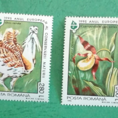 TIMBRE ROMÂNIA LP1381/1995 MNH Anul European al Ocrotirii Naturii -serie simplă