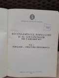 RECENSAMANTUL POPULATIEI SI LOCUINTELOR DIN 5 IANUARIE 1977 VOL.I