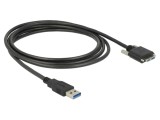 Cablu USB A la USB B micro, 3m, 5Gbps, negru - DELOCK