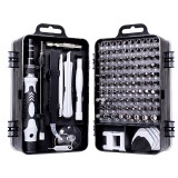 Set surubelnite de precizie 135 piese,cu 114 biti Imbus,Torx,cruce si drepti,prelungitoare,penseta,magnetizator si accesorii pentru demontarea c