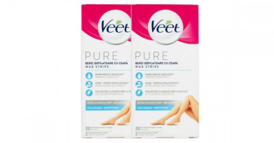 Veet Pure Hideggyanta szalagok &amp;eacute;rz&amp;eacute;keny bőrre 2x20db foto