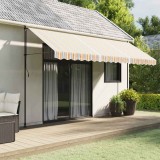 P&acirc;nză Copertină Rezervă vidaXL, 4,5x3m, Poliester Multicolor, Impermeabilă, Protecție UV, &Icirc;nlocuire Ideală