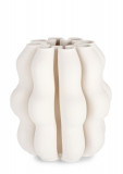 Vaza Rowan, Bizzotto, &Oslash;23 x 25 cm, ceramica imprimata 3D, interior rezistent la apa, bej