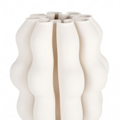 Vaza Rowan, Bizzotto, Ø23 x 25 cm, ceramica imprimata 3D, interior rezistent la apa, bej