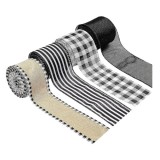 Cumpara ieftin Set 4 panglici pentru ambalare cadouri, 6.3 cm x 30 cm, in, multicolor