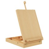 Vinsetto Sevalet de Masa Pliabil Reglabil in Inaltime si Inclinare, Sevalet Artistic din Lemn Portabil in Servieta | Aosom Romania