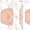 Set placute frana,frana disc BMW Seria 7 (F01, F02, F03, F04) (2008 - 2015) TRW GDB1857