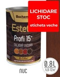 Cumpara ieftin Lazura lemn BOCHEMIT ESTETIK PROFI 0.8L NUC, protectie avansata UV