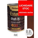 Lazura lemn BOCHEMIT ESTETIK PROFI 0.8L NUC, protectie avansata UV