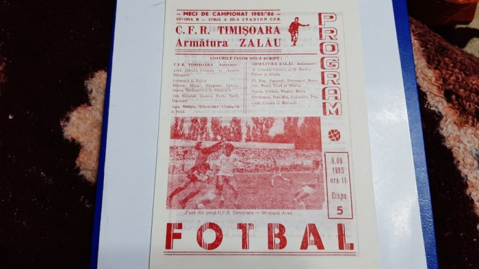 program CFR Timisoara - Armatura zalau