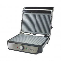 Grill XXL electric Beper, 2000 W, 34 x 46 cm, placi aluminiu, carcasa inox/plastic, tava detasabila foto