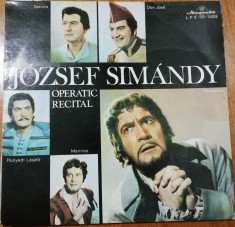 Disc Vinil Jozsef Simandy- Hungaroton -LPX 11428
